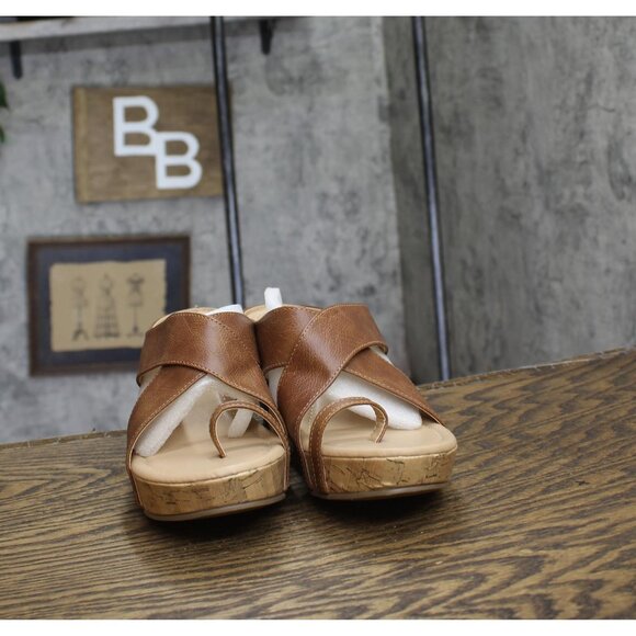 NWT Journee Collection Womens Rayna Heeled Sandal RAYNA-SANDAL Brown 9M - Picture 8 of 12